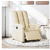 Image de Fauteuil réglable électrique tissu crème