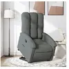 Image de Fauteuil de relaxation inclinable tissu gris foncé