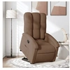 Image de Fauteuil de relaxation inclinable tissu marron