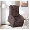 Image de Fauteuil de relaxation inclinable tissu marron foncé