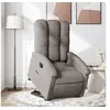 Image de Fauteuil de relaxation inclinable tissu taupe