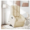 Image de Fauteuil de relaxation inclinable tissu crème