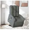 Image de Fauteuil de massage, relaxation tissu gris foncé