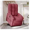 Image de stoel électrique réglable tissu bordeaux