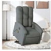 Image de Fauteuil de relaxation, massage, inclinable électrique réglable tissu gris foncé