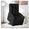 Image de Fauteuil de relaxation, massage, inclinable électrique réglable tissunoir