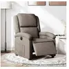 Image de Fauteuil réglable électrique tissu taupe