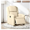 Image de Fauteuil réglable électrique tissu crème