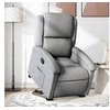 Image de Fauteuil de relaxation inclinable tissu gris clair