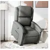 Image de Fauteuil de relaxation inclinable tissu gris foncé