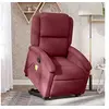 Image de Fauteuil de relaxation inclinable tissu bordeaux
