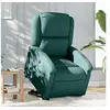 Image de Fauteuil de relaxation inclinable tissu vert foncé