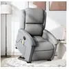 Image de Fauteuil de massage, relaxation tissu gris clair
