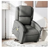 Image de Fauteuil de massage, relaxation tissu gris foncé
