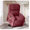 Image de Fauteuil de massage, relaxation tissu bordeaux