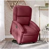 Image de stoel électrique réglable tissu bordeaux