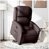 Image de stoel électrique tissu marron foncé