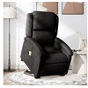 Image de Fauteuil de relaxation, massage, inclinable électrique réglable tissunoir