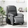 Image de Fauteuil de massage, relaxation électrique similicuir gris