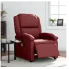 Image de Fauteuil de massage, relaxation électrique similicuir bordeaux