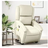 Image de Fauteuil de massage, relaxation similicuir crème