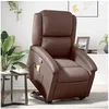 Image de Fauteuil de massage, relaxation similicuir marron
