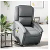 Image de Fauteuil de massage, relaxation similicuir gris