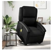 Image de Fauteuil de relaxation, massage, inclinable électrique similicuirnoir