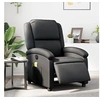 Image de Fauteuil de massage, relaxation électrique echt leernoir