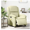 Image de Fauteuil de massage, relaxation électrique echt leer crème