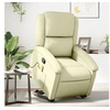 Image de Fauteuil de massage, relaxation echt leer crème