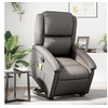 Image de Fauteuil de massage, relaxation echt leer gris