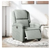 Image de Fauteuil électrique réglable tissu gris clair