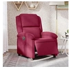 Image de Fauteuil réglable électrique tissu bordeaux