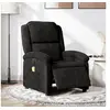Image de Fauteuil de massage, relaxation électrique réglable velours noir