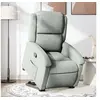 Image de Fauteuil de relaxation inclinable velours gris clair