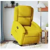 Image de Fauteuil de relaxation inclinable velours jaune