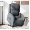 Image de Fauteuil de massage, relaxation velours gris foncé