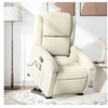 Image de Fauteuil de massage, relaxation velours crème