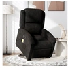 Image de Fauteuil de relaxation, massage, inclinable électrique réglable velours noir