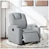Image de Fauteuil inclinable électrique Gris clair Tissu