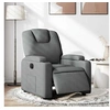 Image de Fauteuil électrique réglable tissu gris foncé