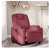 Image de Fauteuil réglable électrique tissu bordeaux