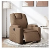 Image de Fauteuil réglable électrique tissu marron