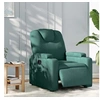 Image de Fauteuil réglable électrique tissu vert foncé