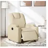 Image de Fauteuil réglable électrique tissu crème
