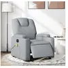 Image de Fauteuil de massage inclinable électrique gris clair tissu 3204356
