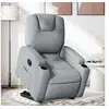Image de Fauteuil de relaxation inclinable tissu gris clair