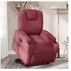 Image de Fauteuil de relaxation inclinable tissu bordeaux