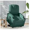 Image de Fauteuil de relaxation inclinable tissu vert foncé